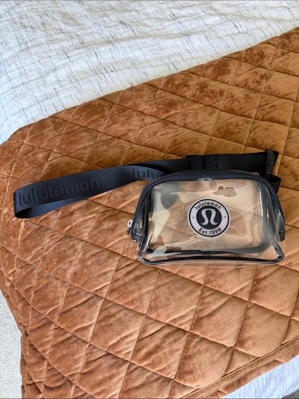 lululemon athletica Clear Mini Belt Bag with Black Trim